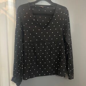 Maja Blouse with Embroidered Stars